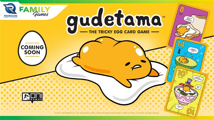 Immagine di In arrivo il gioco di carte di Gudetama, l'uovo pigro Sanrio
