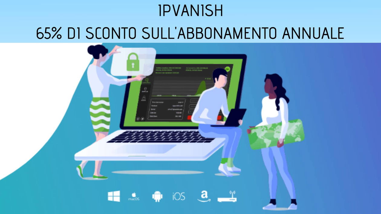 Immagine di IPVanish VPN: 65% di sconto sull'abbonamento da 1 anno solo per questo weekend!