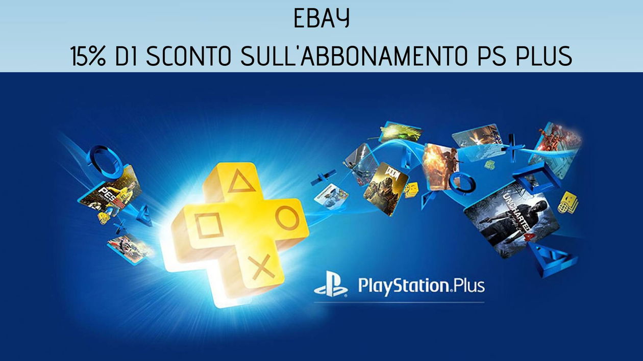 Immagine di 15% di sconto su PS Plus da 12 mesi su eBay