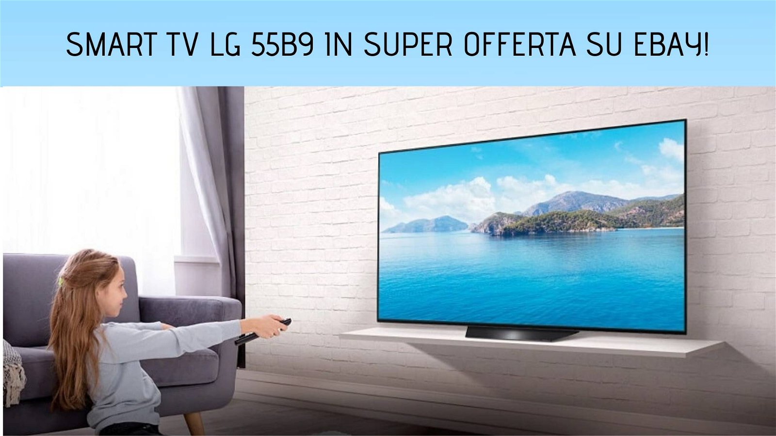 Immagine di Smart TV LG OLED 55B9 da 55" ad un prezzo imperdibile su eBay!