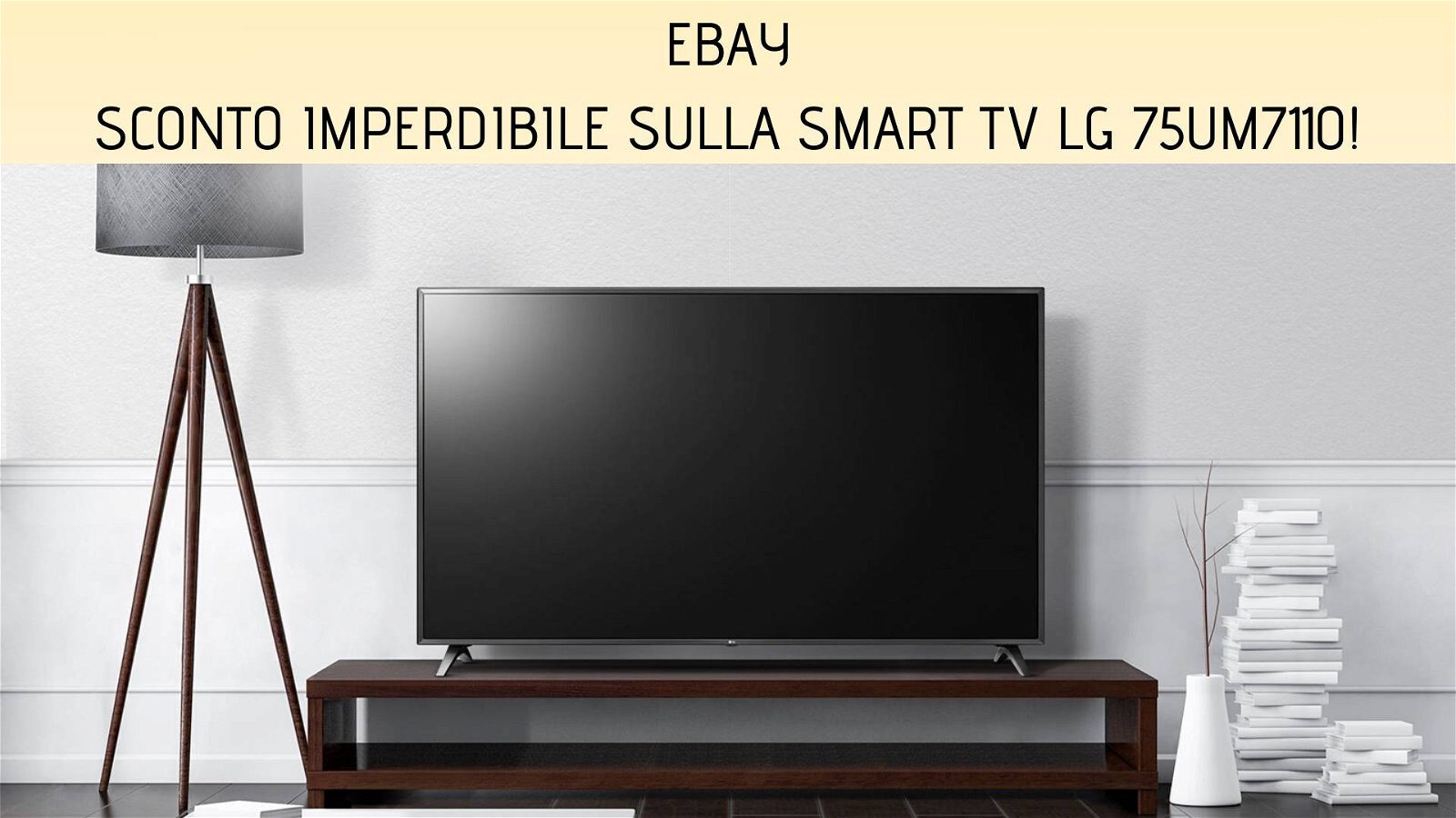 Immagine di eBay: offerta imperdibile per la smart TV LG 75UM7110 da 75"!
