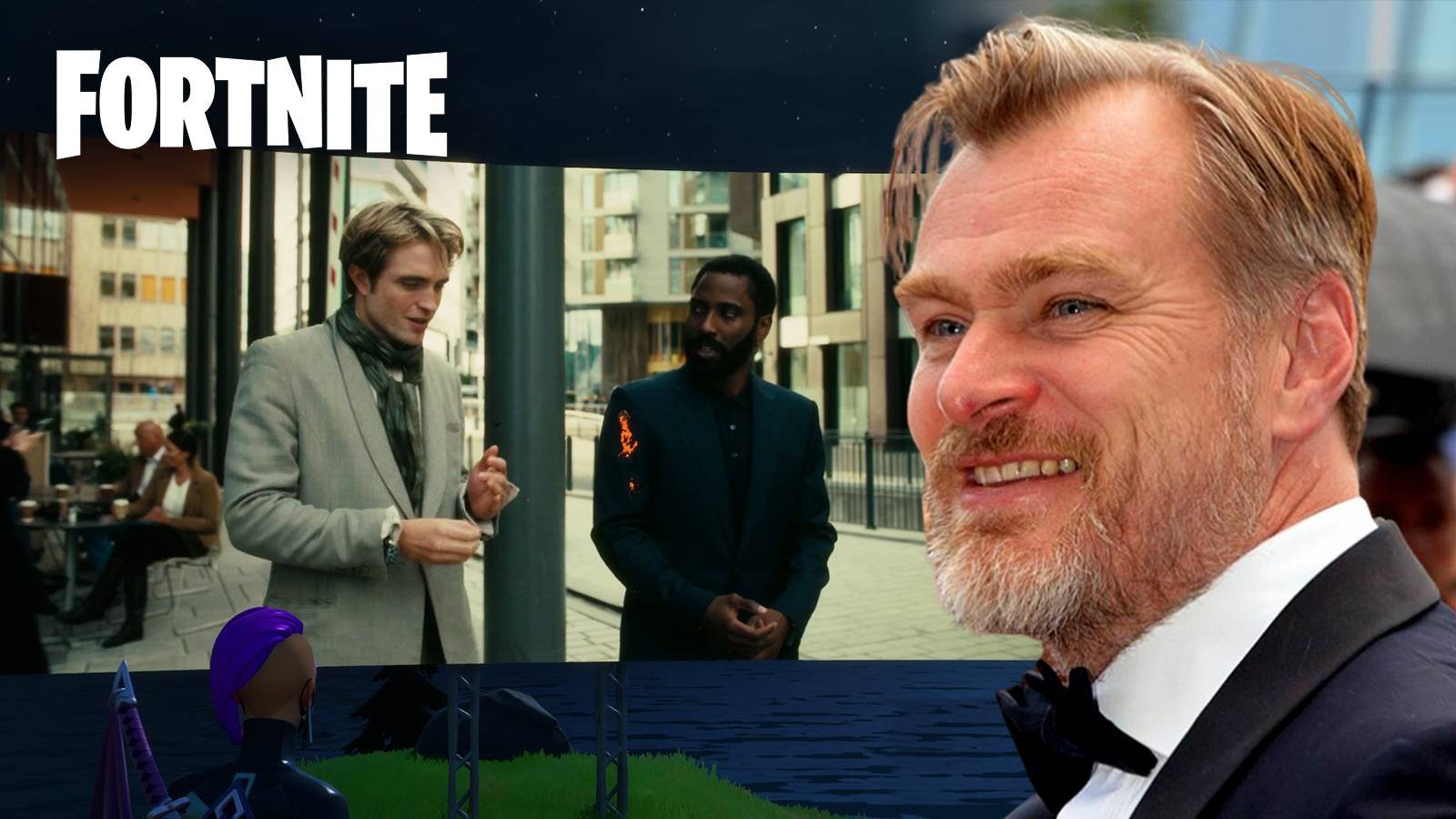 Immagine di Tenet: l'idea del trailer su Fortnite è stata di Christopher Nolan