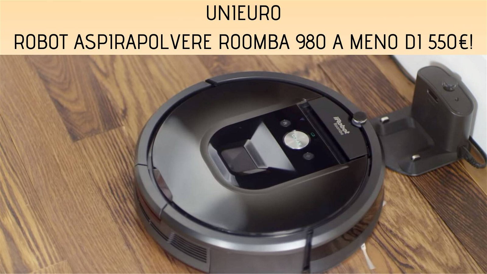 Immagine di Robot aspirapolvere Roomba 980 con oltre il 30% di sconto su Unieuro