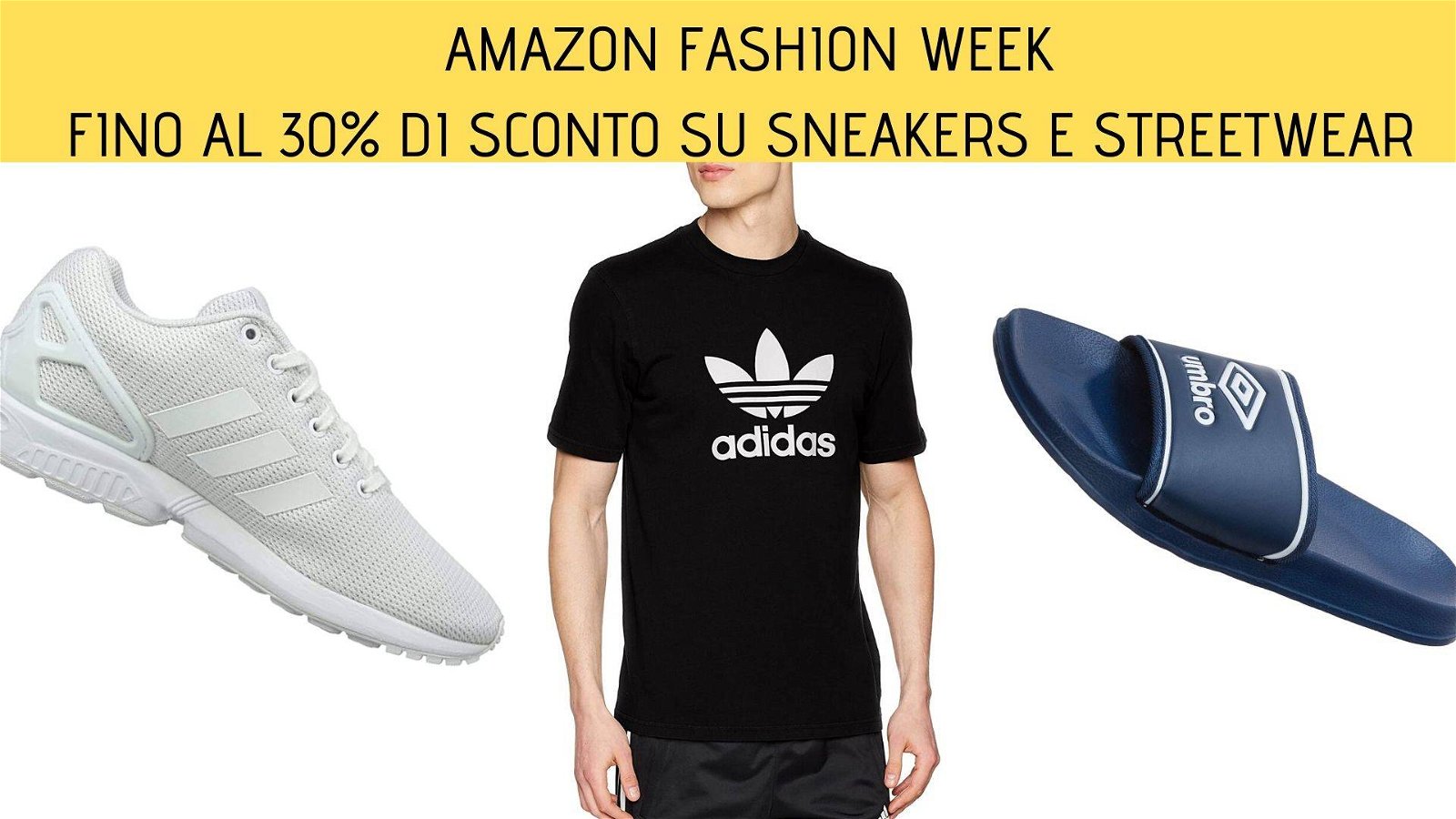 Immagine di Fino al 30% di sconto su sneakers e streetwear per la Amazon Fashion Week