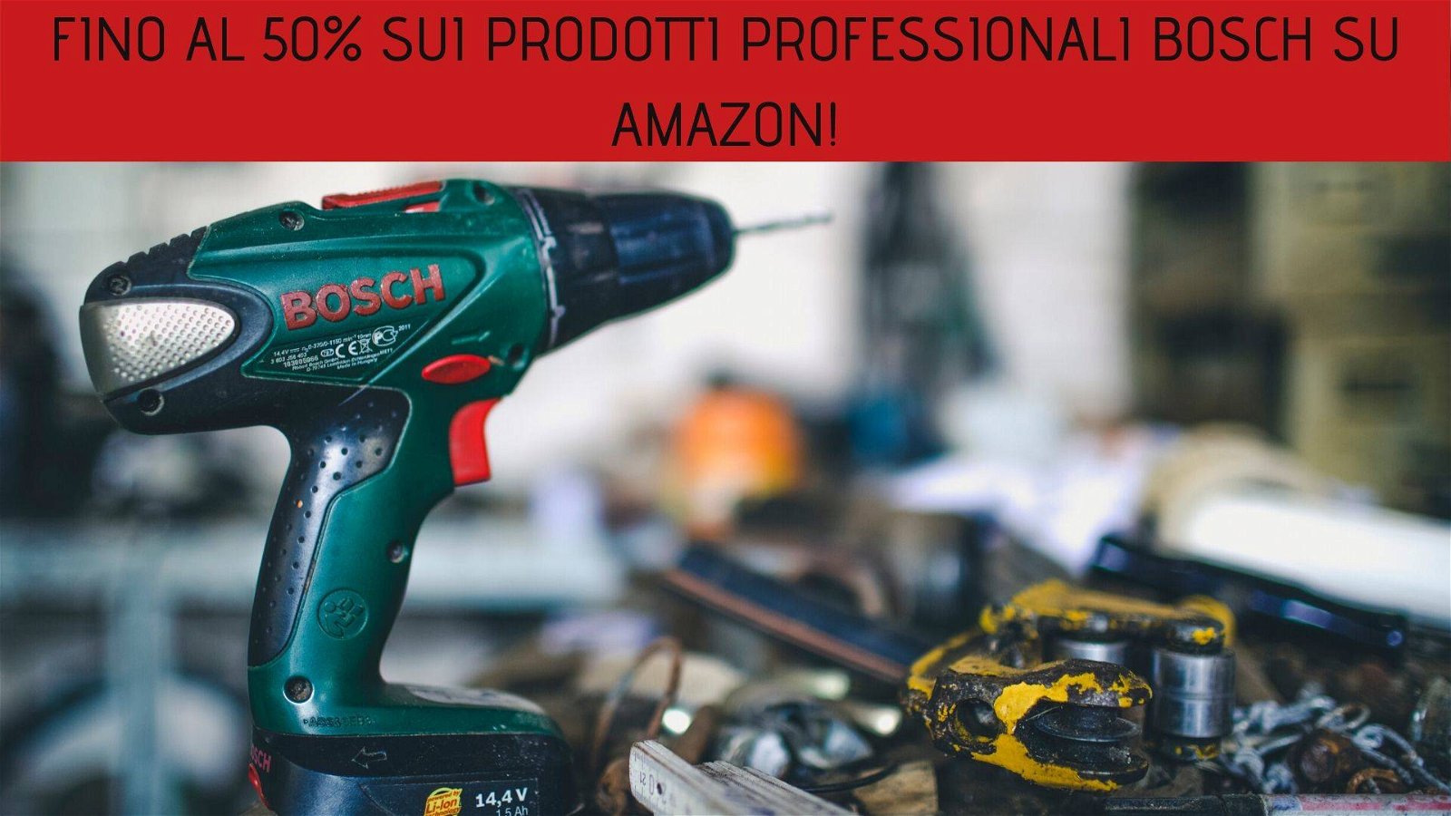 Immagine di Fino al 50% sui prodotti professionali Bosch su Amazon!