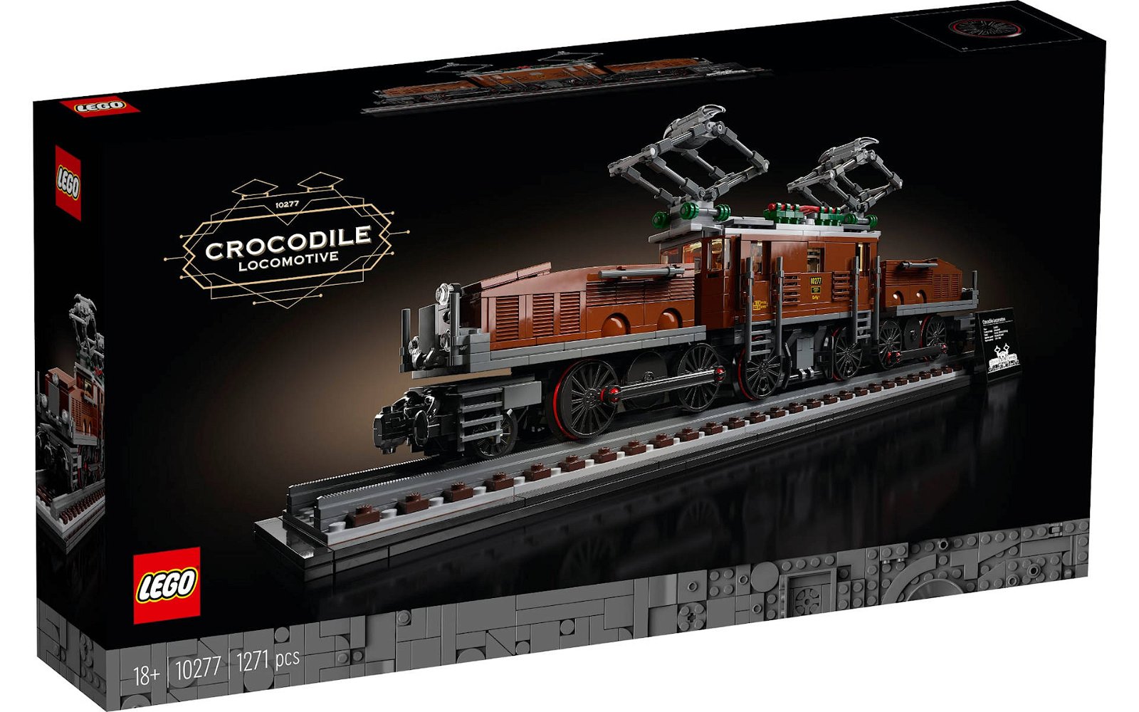 Immagine di LEGO: Crocodile Locomotive delle Ferrovie Svizzere # 10277