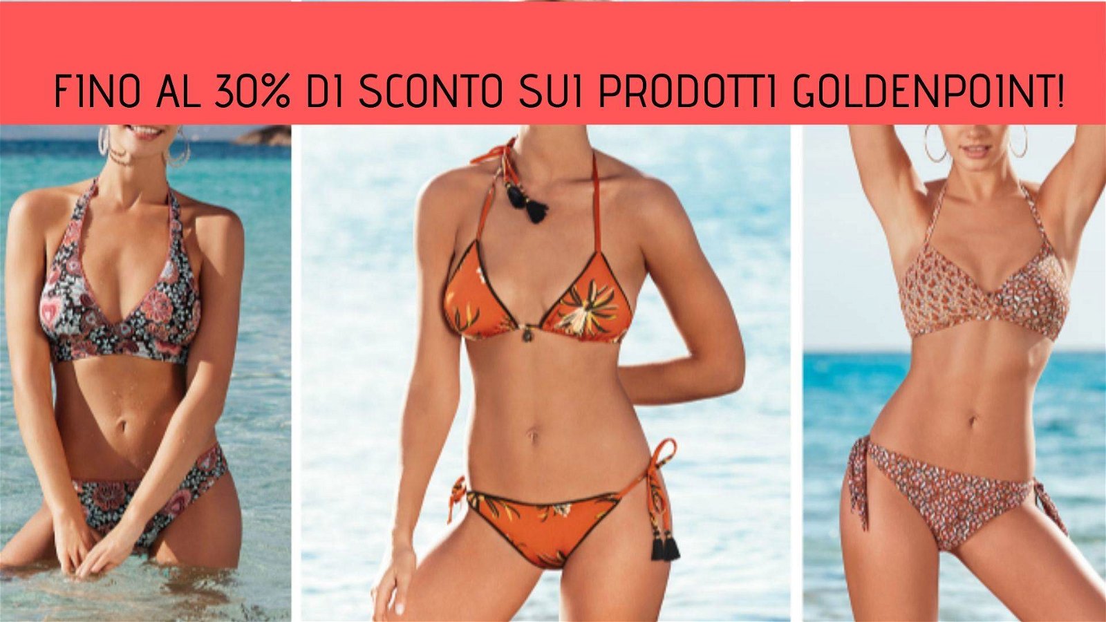 Immagine di 30% di sconto su costumi e abbigliamento da spiaggia Goldenpoint nella Amazon Fashion Week