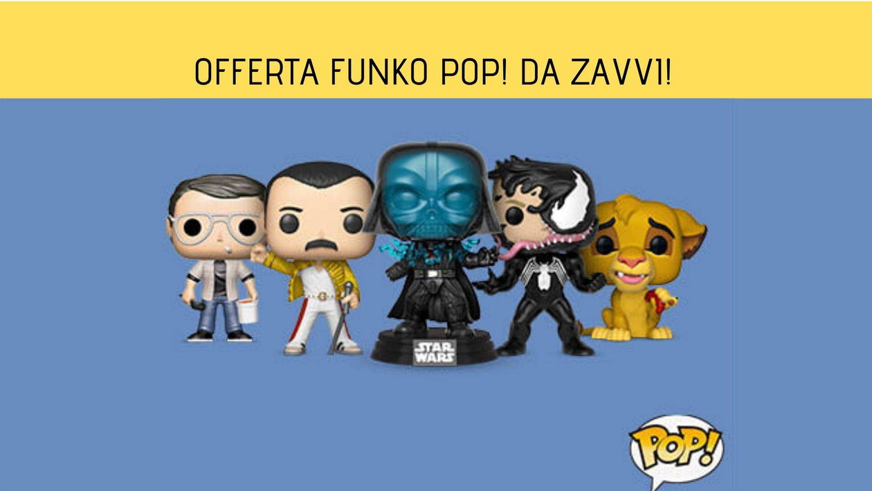 Immagine di Offerta Funko Pop! da Zavvi: prendi 3 e paghi solo 34,99€!