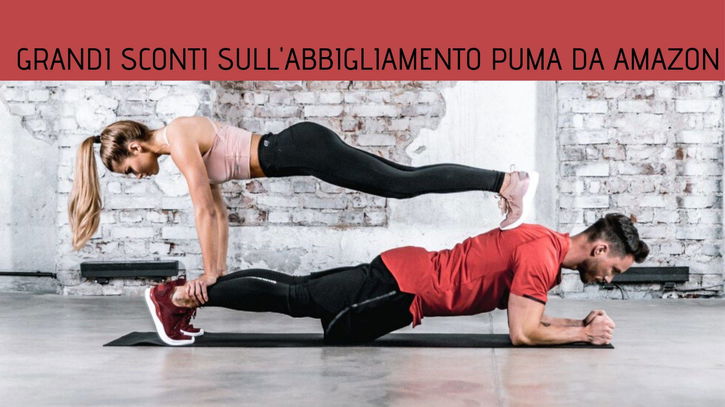 Immagine di Sconti fino al 35% sull'abbigliamento sportivo Puma da Amazon