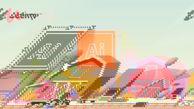 Immagine di Udemy, corso completo su Adobe Illustrator CC a 11,99 euro (94% di sconto)