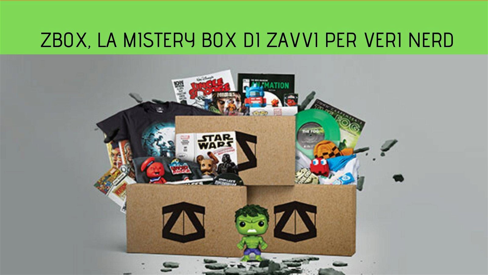 Immagine di Zbox, la mistery box mensile di Zavvi per veri nerd e geek