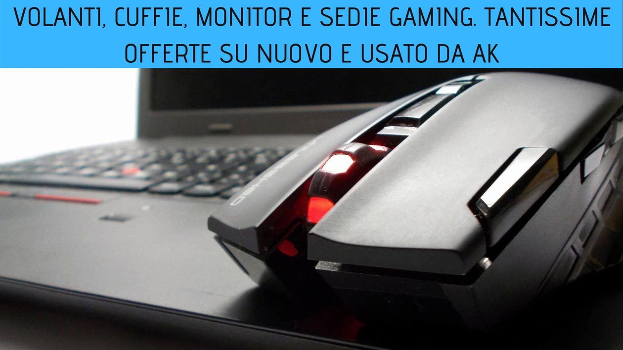 Immagine di Volanti, cuffie, monitor e sedie gaming. Tantissime offerte su nuovo e usato da AK
