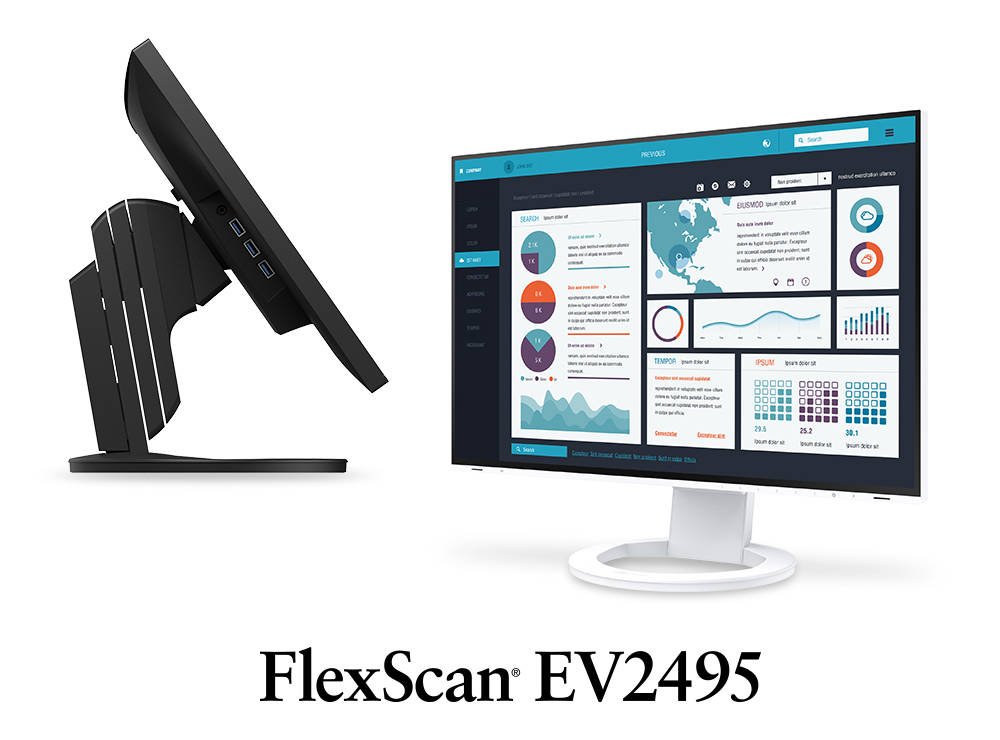 Immagine di Eizo lancia i nuovi monitor FlexScan EV2495 e EV2795