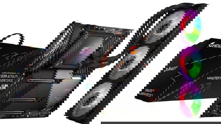 Immagine di Gigabyte, la scheda madre Z490 AORUS MasterForce ora anche con monoblocco AIO