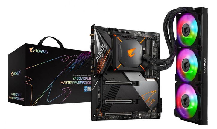 Immagine di Gigabyte, la scheda madre Z490 AORUS MasterForce ora anche con monoblocco AIO