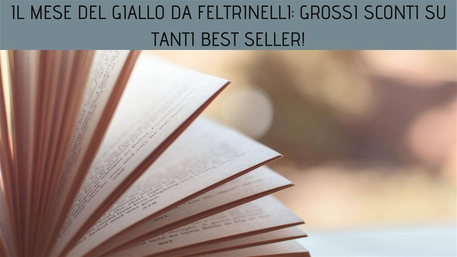 Immagine di Il mese del giallo da Feltrinelli: grossi sconti su tanti best seller!