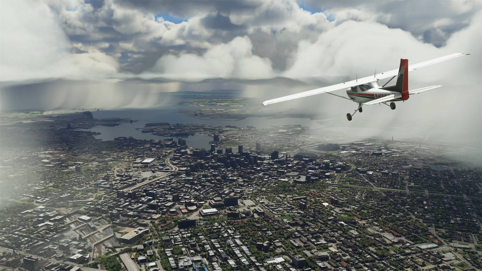 Immagine di Microsoft Flight Simulator: appare una Xbox Series X di 200 metri