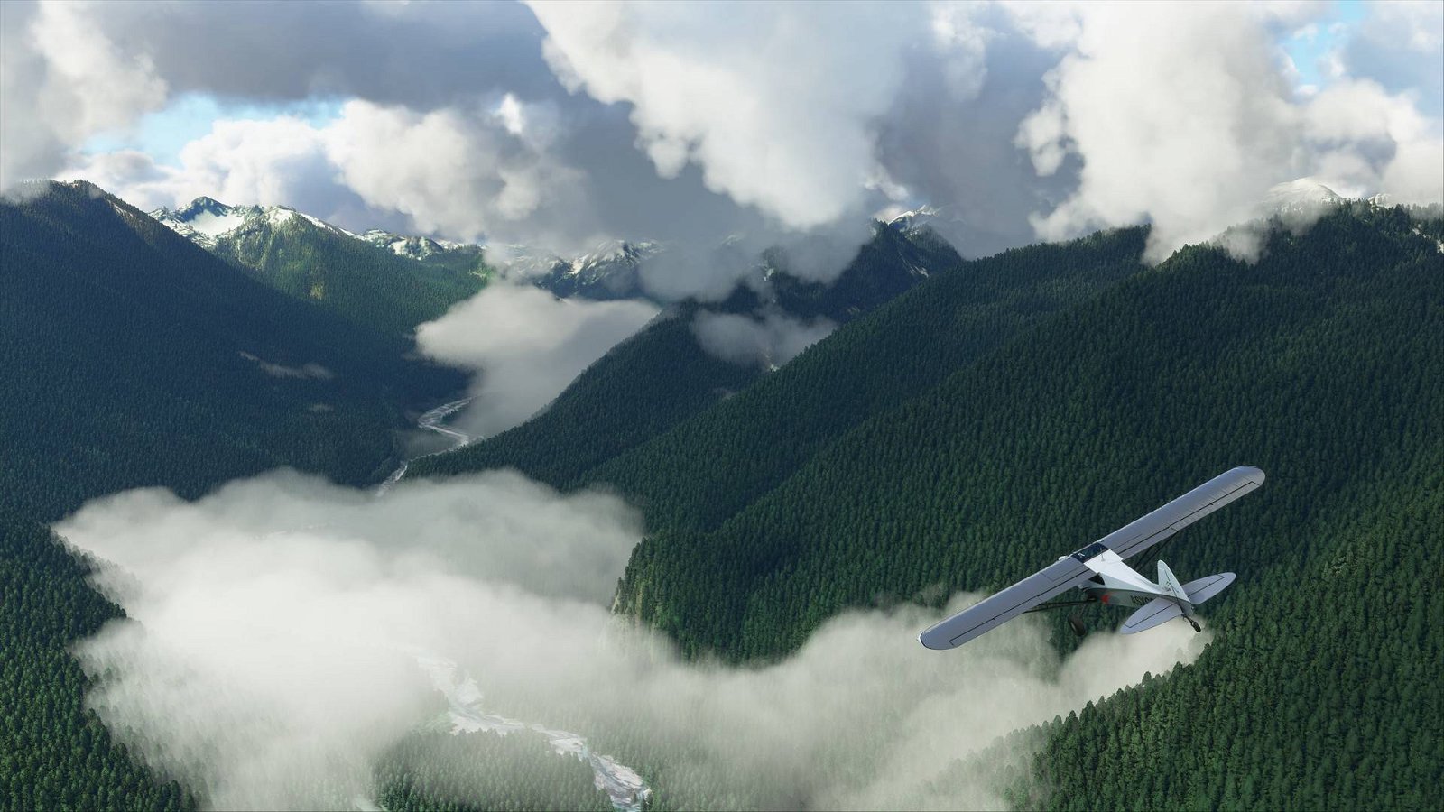 Immagine di Microsoft Flight Simulator: giocatori volano nell'uragano Laura