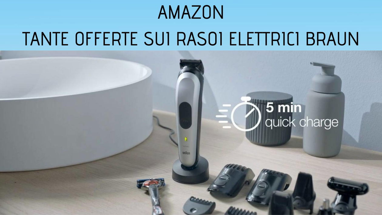 Immagine di Amazon: tornano le offerte sui rasoi Braun per lui e per lei