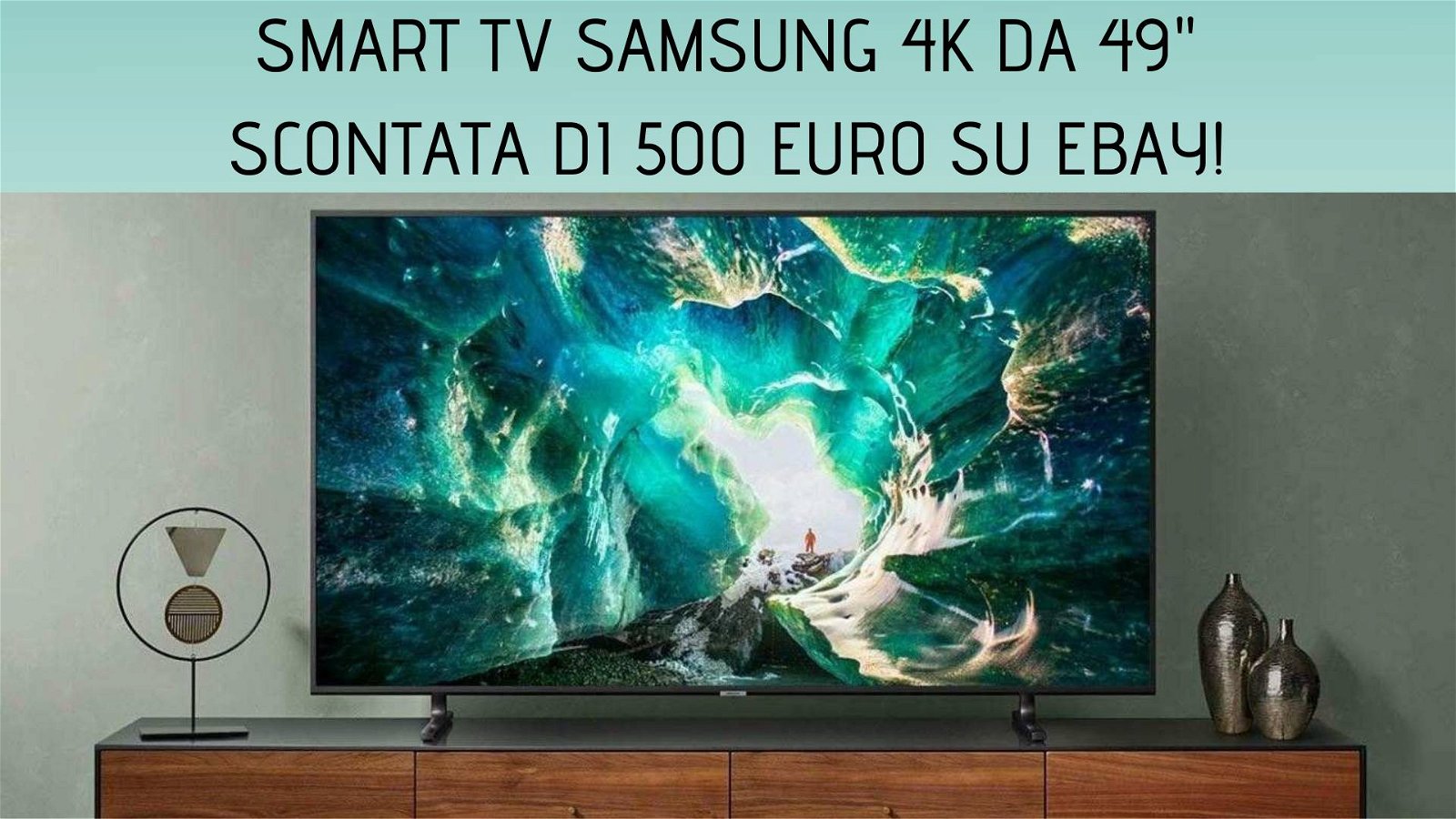Immagine di Smart TV Samsung UE49RU8000 4K DA 49" scontata di 500€ su eBay!