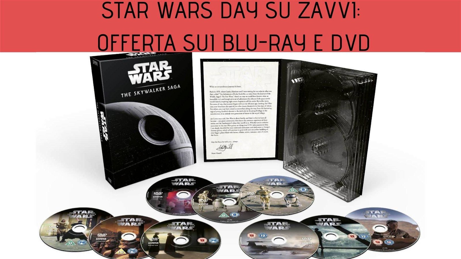 Immagine di Star Wars Day: tante offerte sui blu-ray e DVD da Zavvi