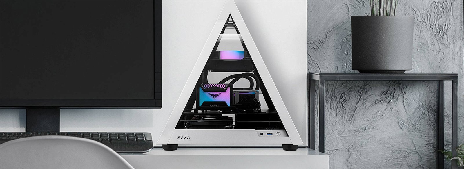Immagine di Azza, il nuovo piccolo case piramidale è perfetto per le configurazioni Mini-ITX