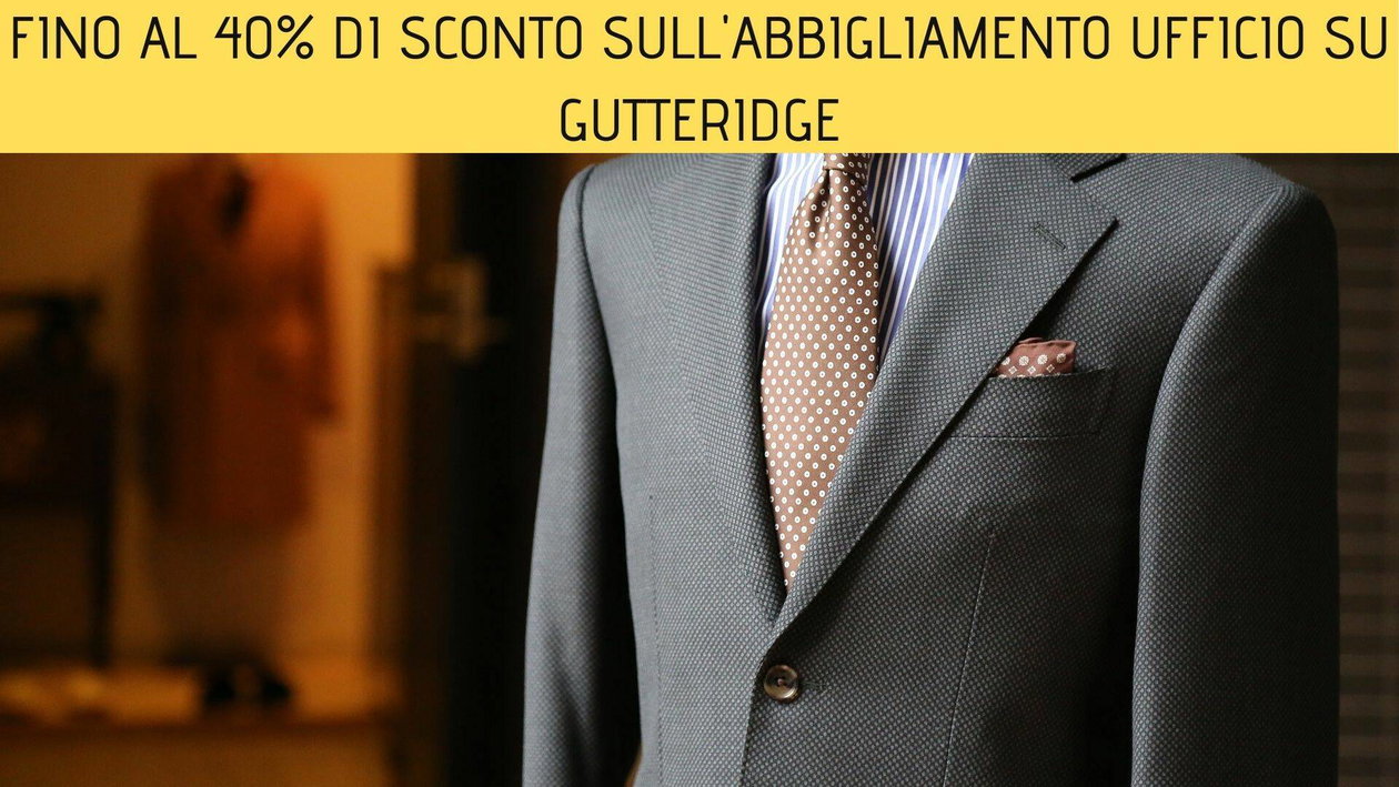 Immagine di Fino al 40% di sconto sull'abbigliamento ufficio su Gutteridge