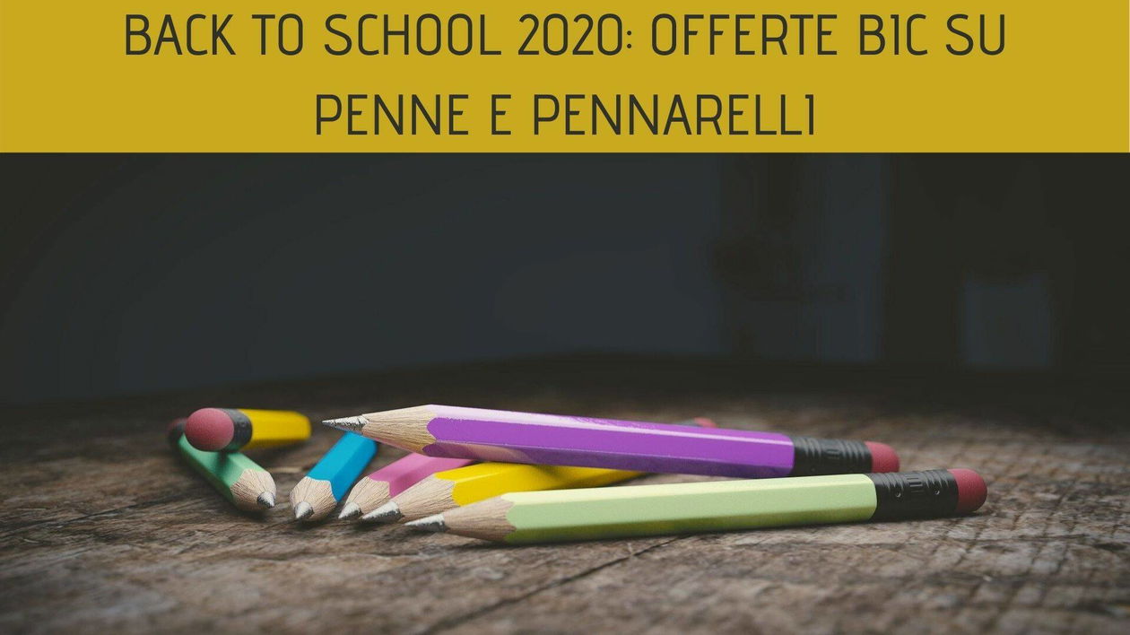 Immagine di Back to School 2020: arrivano le offerte BIC su penne e pennarelli