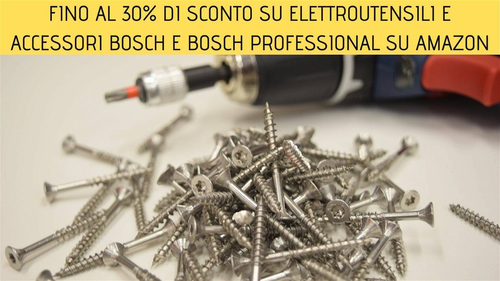 Immagine di Fino al 30% di sconto su elettroutensili e accessori Bosch e Bosch Professional su Amazon