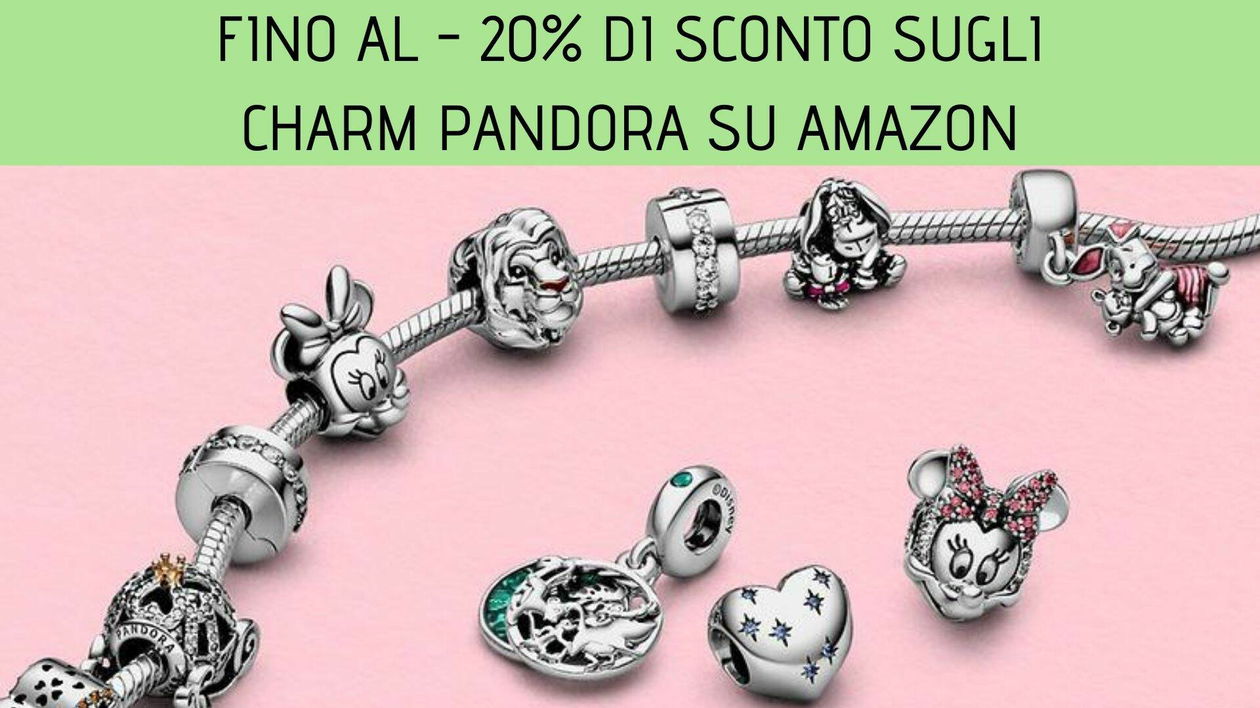 Immagine di Fino al -20% di sconto sugli Charm Pandora su Amazon