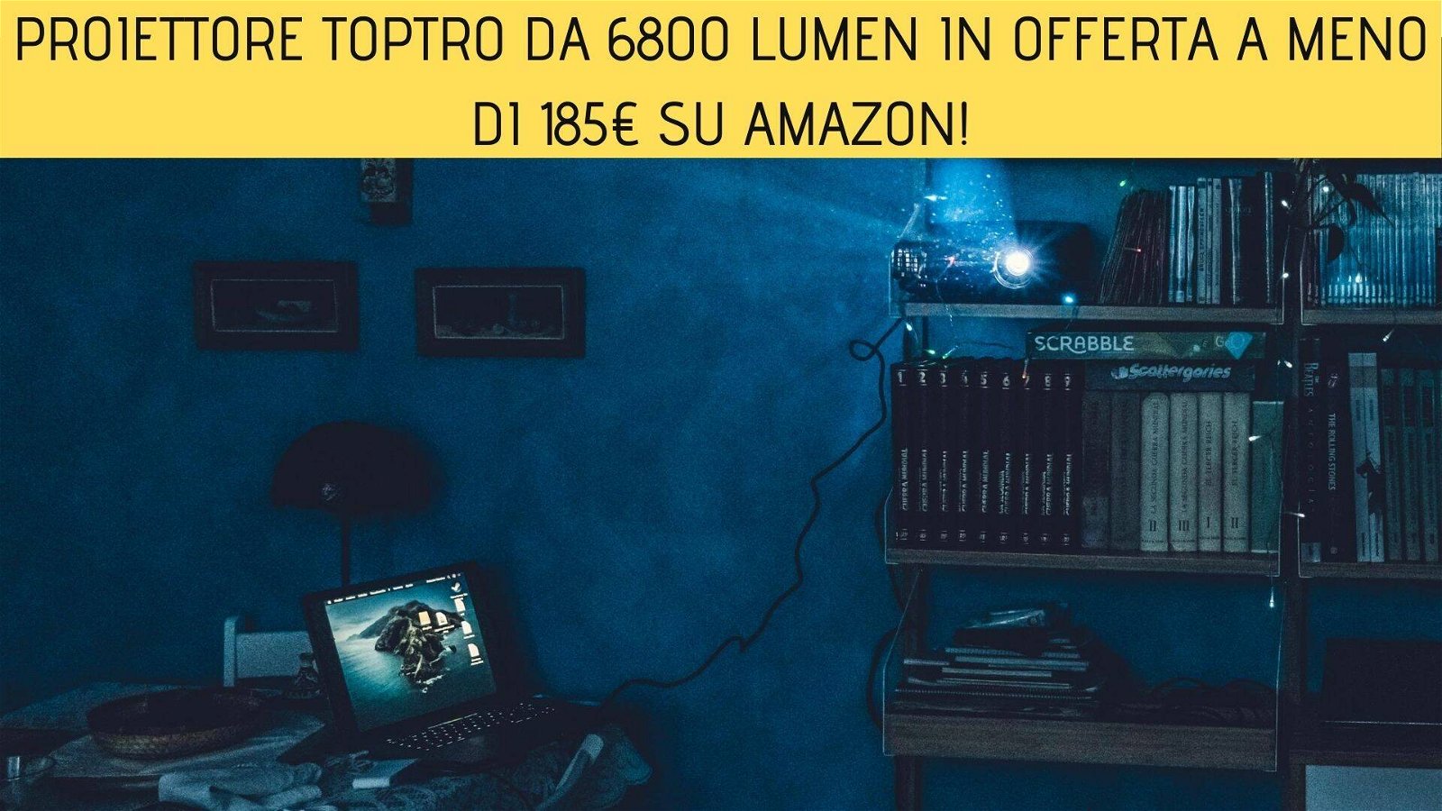 Immagine di Proiettore TOPTRO da 6800 Lumen in offerta a meno di 185€ su Amazon!