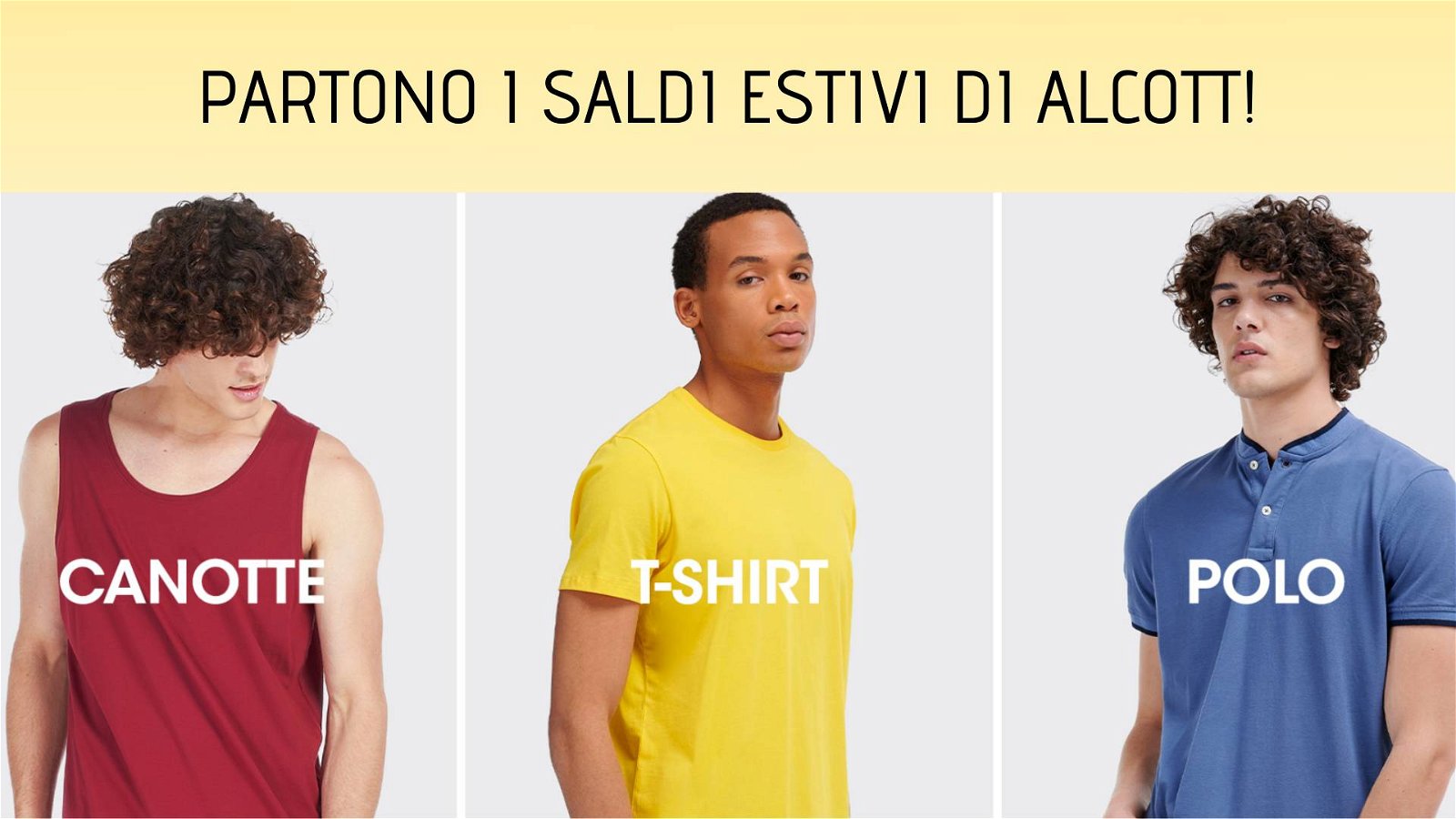 Immagine di Saldi estivi Alcott: abbigliamento uomo scontato fino al 70%!