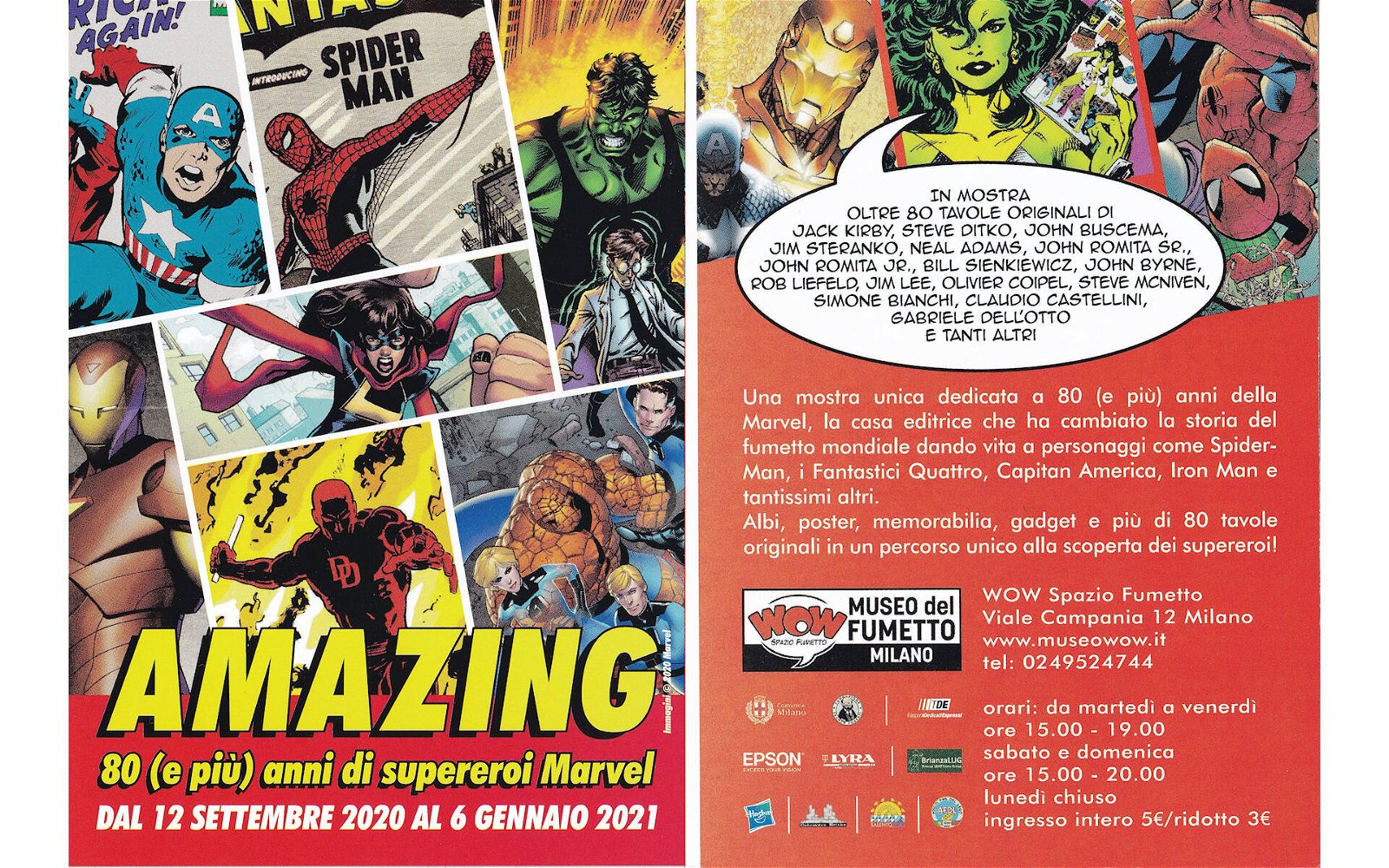 Immagine di Amazing: la mostra per gli 80 anni della Marvel debutta a Milano il 12 settembre 2020