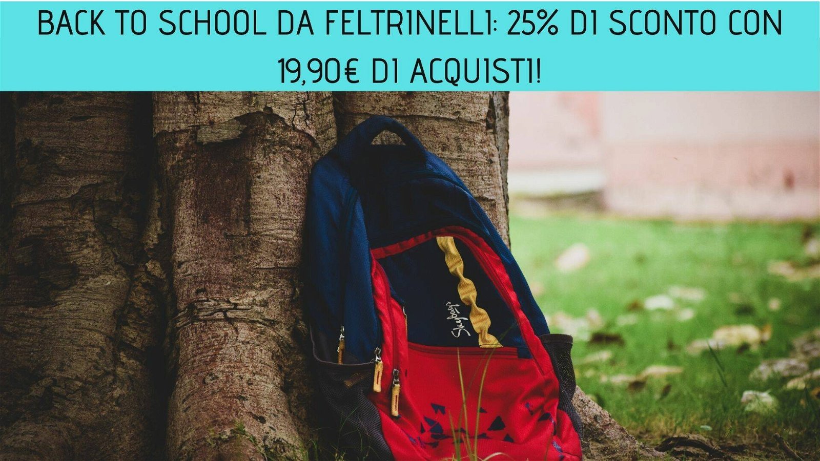 Immagine di Back to School da Feltrinelli: 25% di sconto con 19,90€ di acquisti!