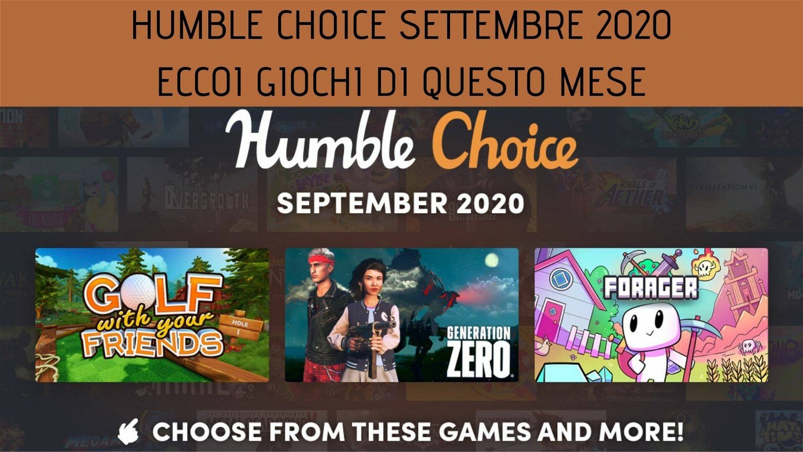 Immagine di Humble Choice Settembre 2020: ecco i giochi di questo mese