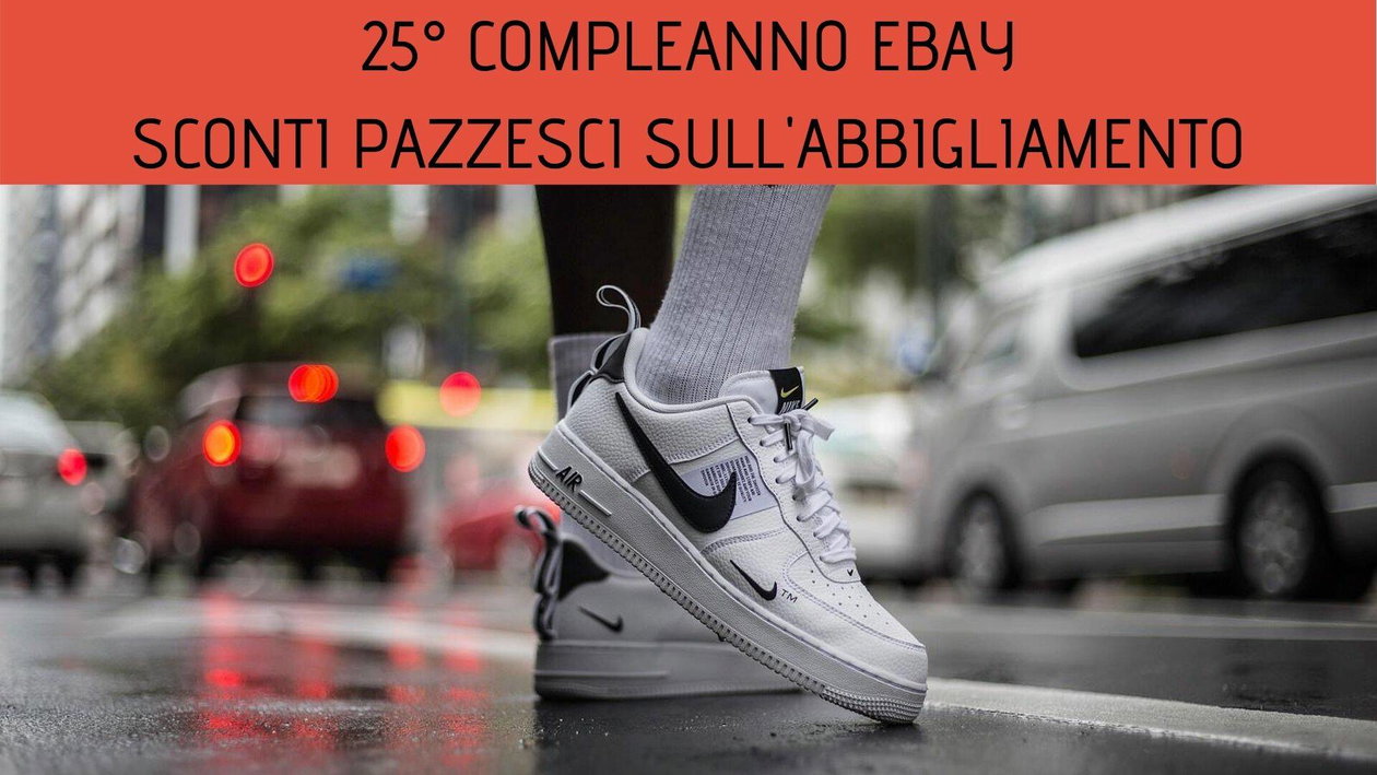 Immagine di Anniversario eBay: imperdibili offerte su abbigliamento e sneaker!