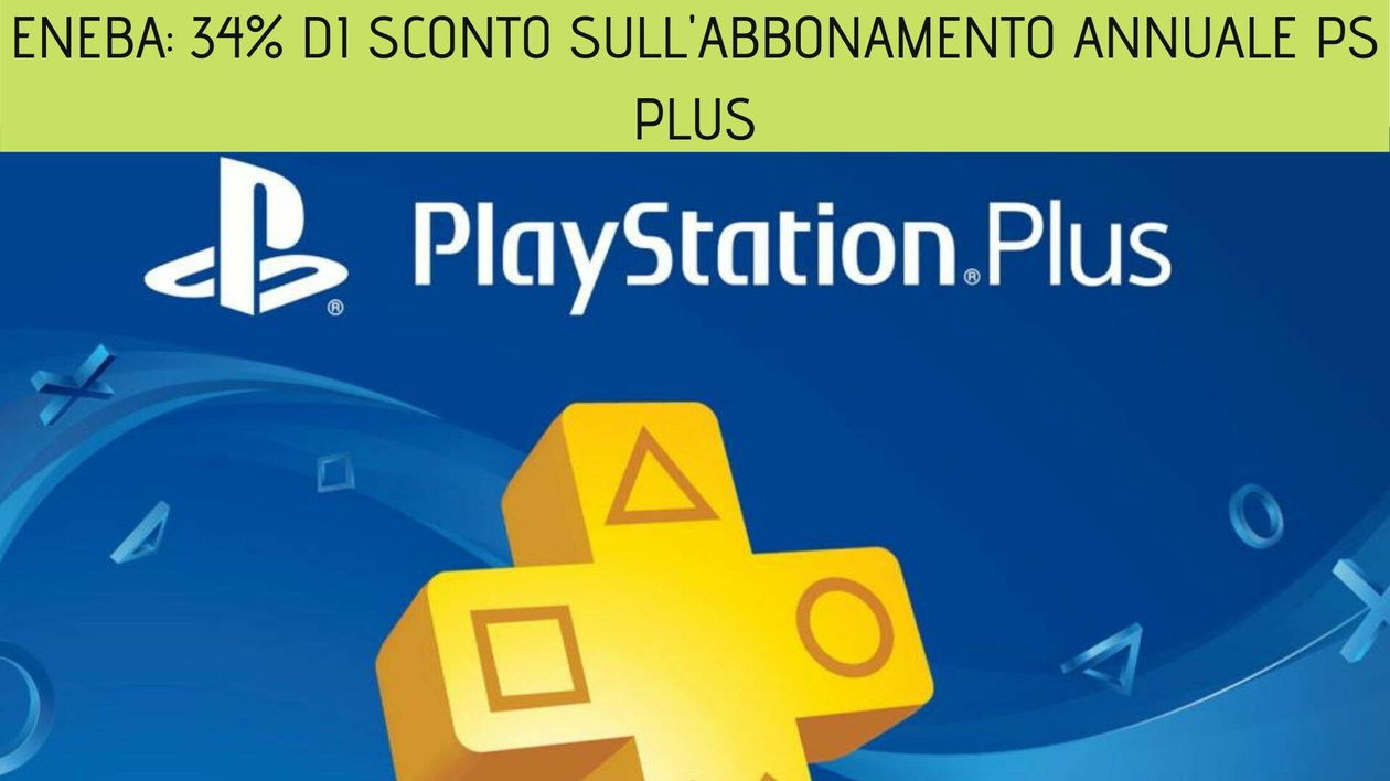 Immagine di Eneba: 34% di sconto sull'abbonamento annuale PS Plus