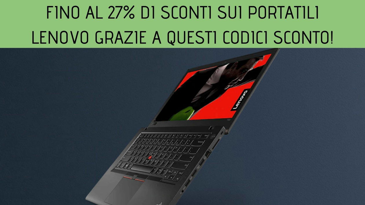 Immagine di Fino al 27% di sconti sui portatili Lenovo grazie a questi codici sconto!