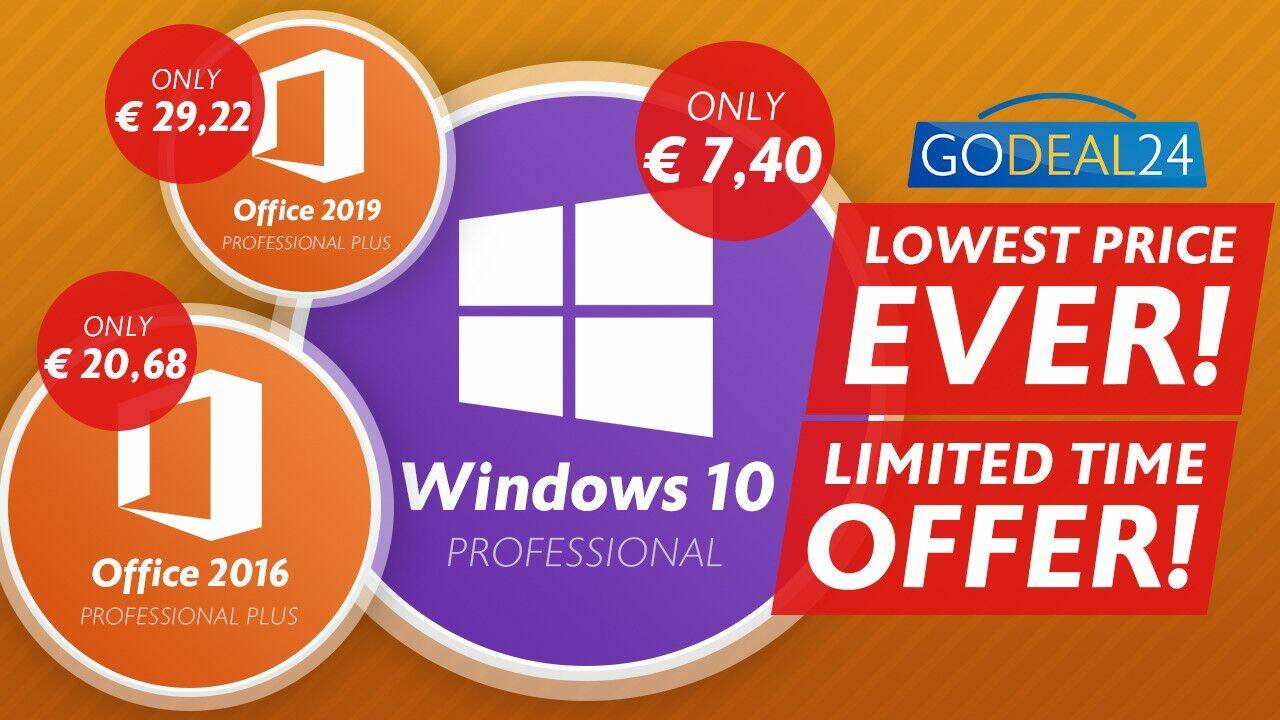 Immagine di Windows 10 a meno di 7,40€ con GoDeal24