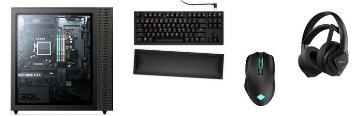 Immagine di HP Omen, nuovi accessori Warp Wireless e desktop con GPU RTX serie 30