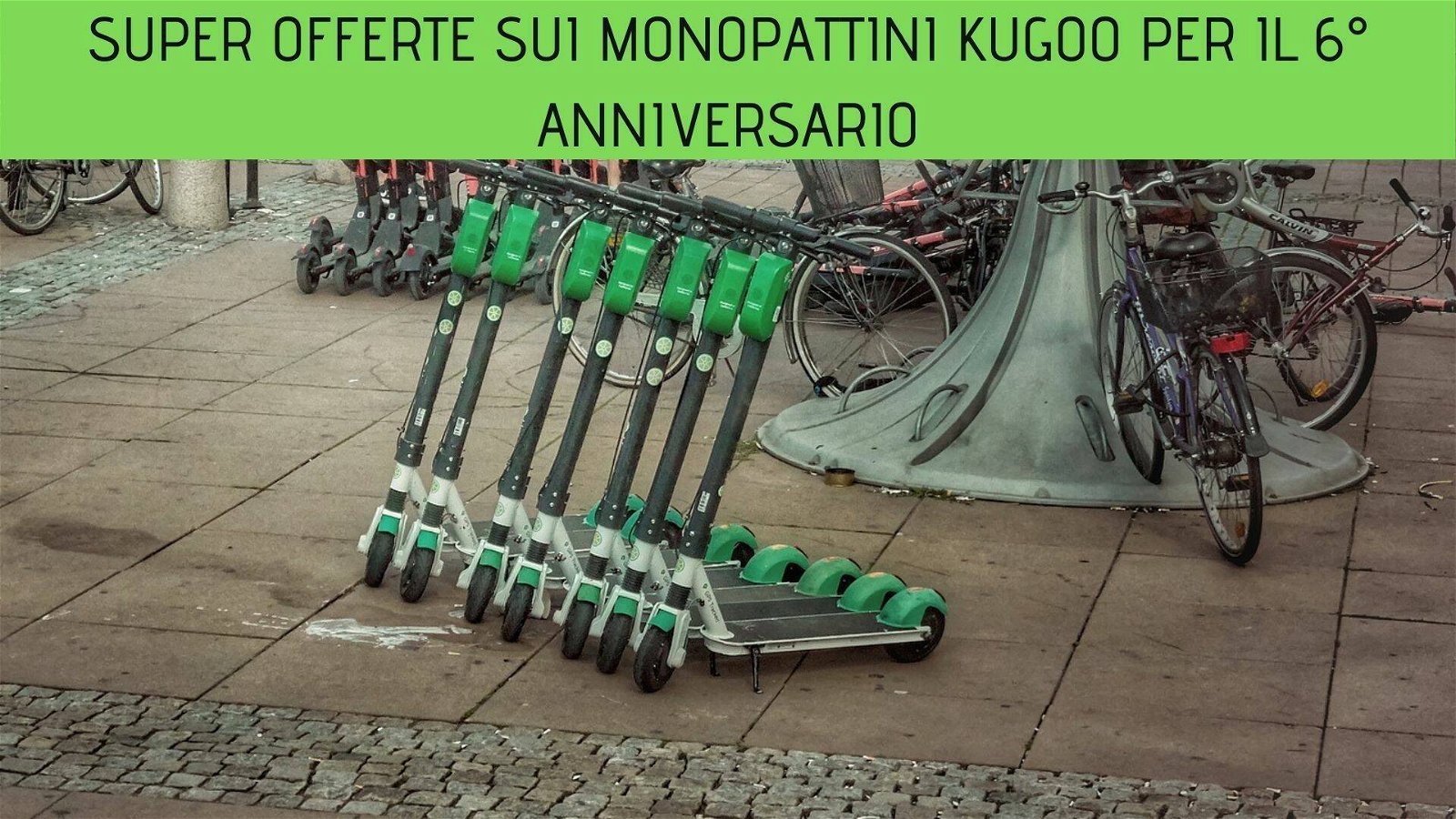 Immagine di Super offerte sui monopattini Kugoo per il 6° anniversario