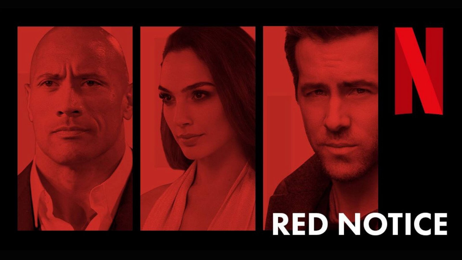 Immagine di Nuovo trailer per Red Notice, il film Netflix con Gal Gadot, Ryan Reynolds e The Rock