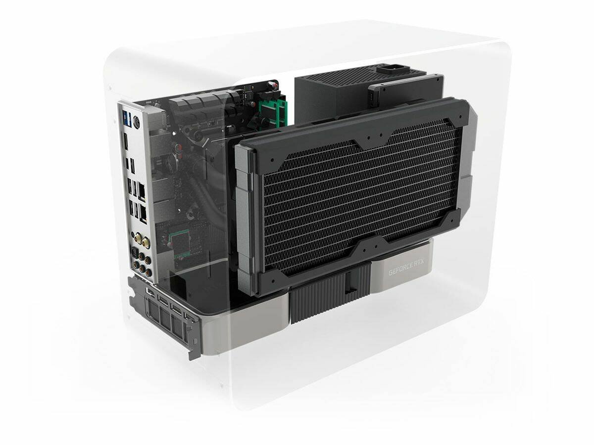 Immagine di Streacom DA2 V2, lo chassis mini-ITX si aggiorna con il supporto alla serie RTX 30 di NVIDIA