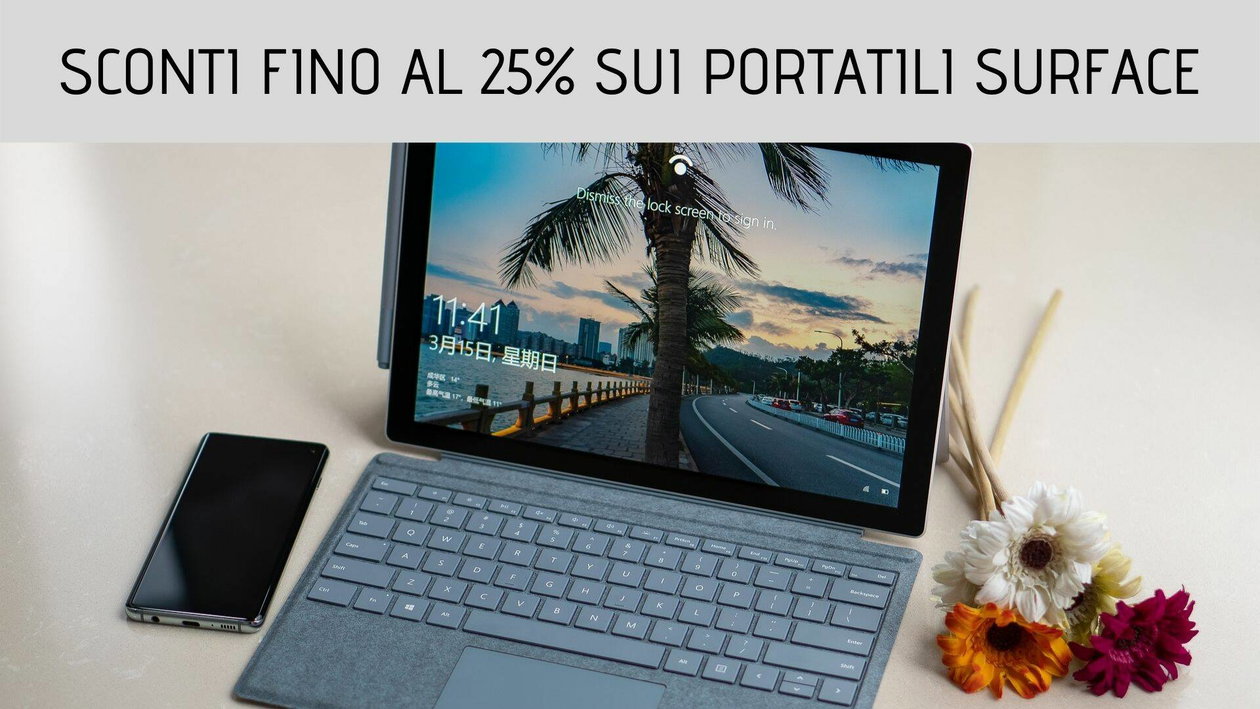 Immagine di Scopri gli sconti fino al 25% sui portatili Surface ultraleggeri
