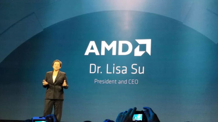 Immagine di Lisa Su, CEO di AMD, premiata con il Robert Noyce Award