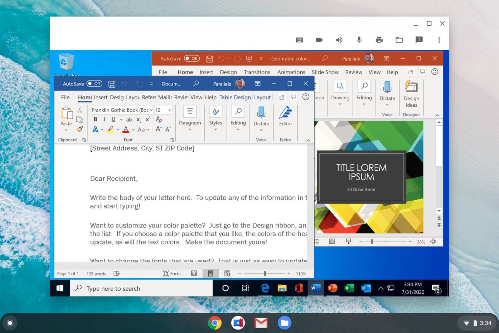 Immagine di Windows su Chromebook? Ci pensa Parallels Desktop