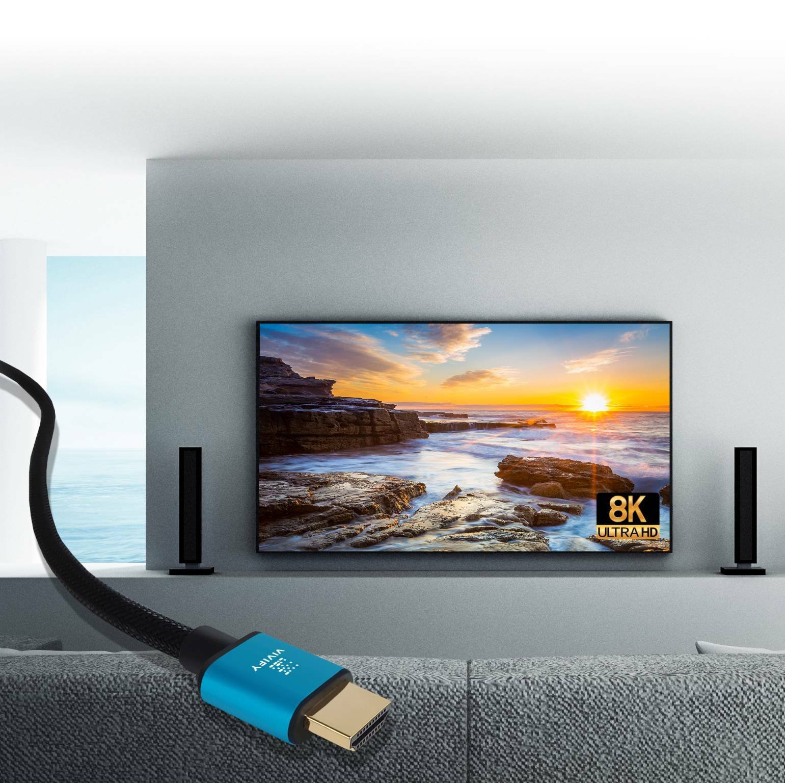 Immagine di Vivify, i nuovi cavi UHS HDMI 2.1 48G sono già pronti per i dispositivi 8K
