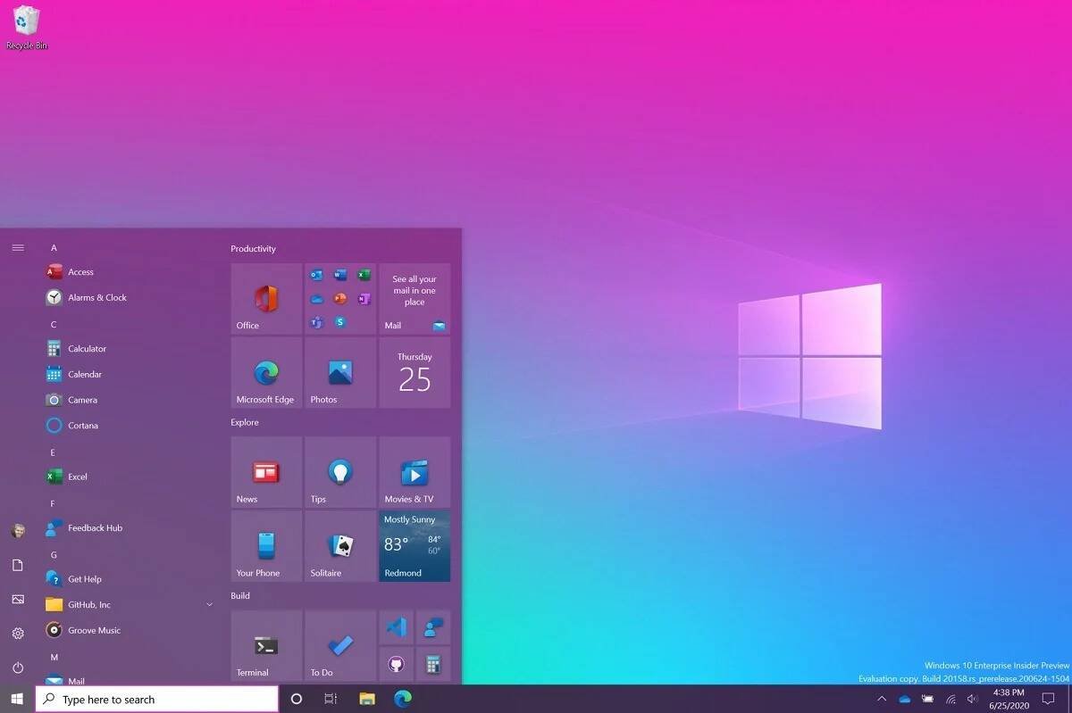 Immagine di Windows 10 Sun Valley, cambiamenti in arrivo per le icone più vecchie del sistema
