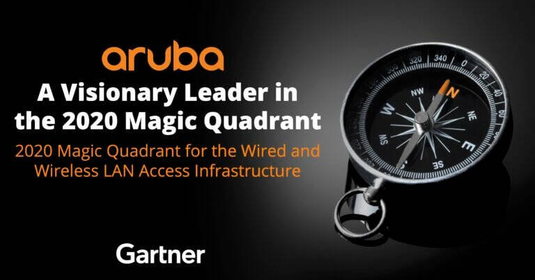 Immagine di HPE Aruba tra i Leader nel Magic Quadrant for Wired and WLAN Access Infrastructure di Gartner