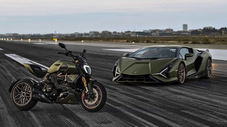 Immagine di Ducati in edizione limitata, nasce la Diavel 1260 Lamborghini